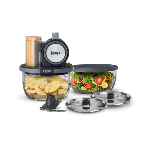 Ninja PREPi™ 5-in-1 Prep System: Chop, Slice, Crinkle, Shred, Puree in Blue | SharkNinja