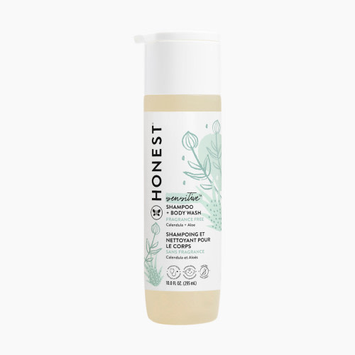 The Honest Company Shampoo & Body Wash - Sensitive (Fragrance Free), 10 Fl Oz
