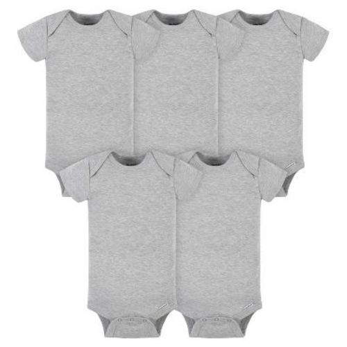 Onesies® Brand Baby Neutral Solid Gray Bodysuits, 5-pack