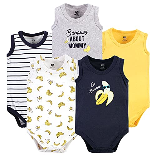 Hudson Baby Unisex Baby Cotton Sleeveless Bodysuits