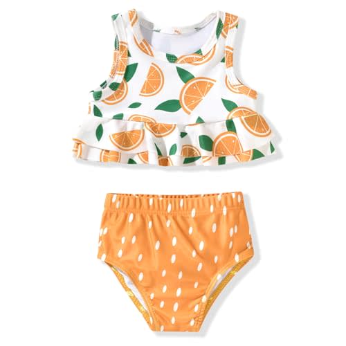 Aalizzwell Toddler Baby Girl Bathing Suit Two Piece Swimsuit Bikini Beach Wear