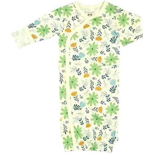 Babysoy Newborn Baby Kimono Wrap Around Snap Sleeper Gown Sack Bundler