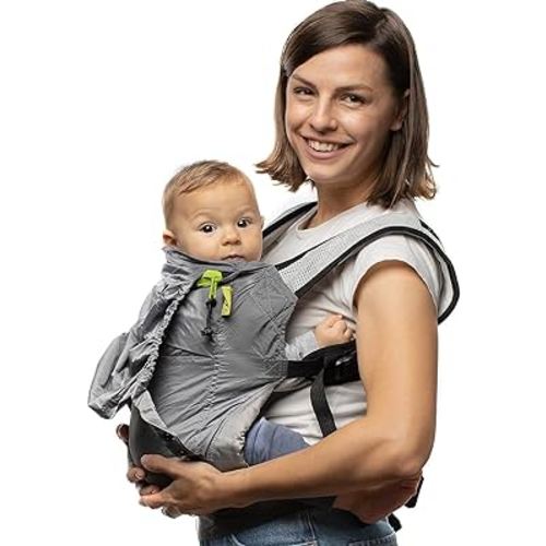 Boba Air Ultra-Lightweight Baby Carrier and Toddler Backpack - Baby Hiking Carrier 3 Months (15-45lbs) - Toddler Backpack and Baby Carrier (Grey)