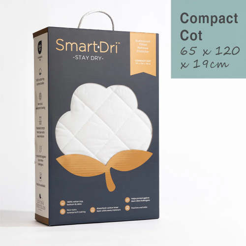 Living Textiles Smart-Dri Waterproof Compact Cot Mattress Protector – Baby Kingdom