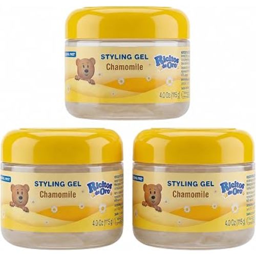 Ricitos de Oro Chamomile Hair Gel | Alcohol-Free | 4.05 oz | 3-Pack
