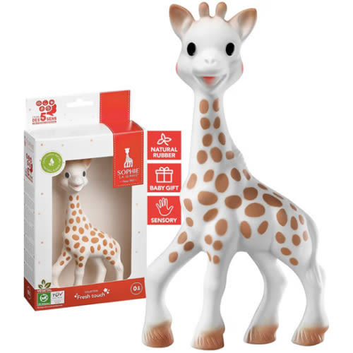 Sophie la girafe, Fresh Touch | Handcrafted for 60 Years in France | Natural Rubber | Designed for Teething Babies | Awaken All 5 Senses | Easy to Clean