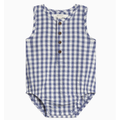 Wren Seersucker Bubble Romper