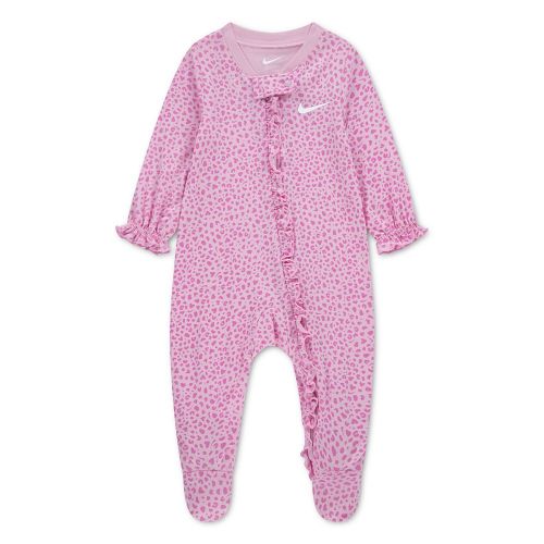 Newborn Baby Girl Nike Heart Speckle Printed Coverall