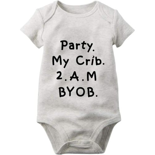 Funny Baby Bodysuit,Cotton Unisex Newborn Clothes Cute infant Rompers &Baby Gift Idea Humor Jumpsuits Essentials