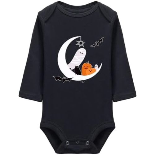 Halloween Boo Ghost Universal for Newborns Long Sleeve Bodysuits