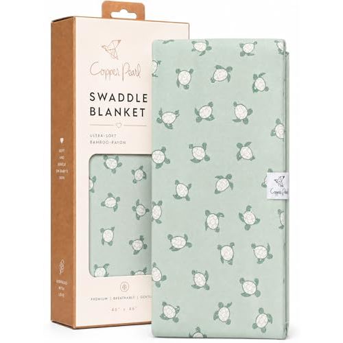 Copper Pearl Swaddle Blankets for Newborns | Soft Stretchy Receiving Blankets for Boys and Girls | Large 46 x 46 Inch Baby Blankets | Lightweight and Breathable Swaddles | Wade