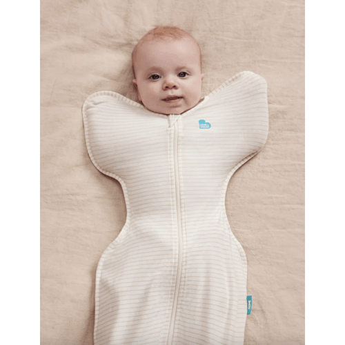 Swaddle Up™ 0.2 TOG Cotton Tan Breton Stripe