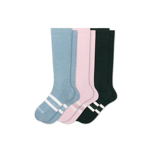 Women's Everyday Compression Knee High Sock 3-Pack (15-20mmHg)
