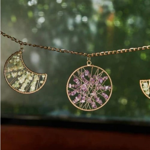 Buy Stone-Filled Moon Phase Wall Garland Online at Earthbound Trading