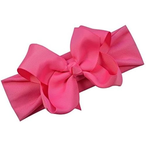 Funny Girl Designs Grosgrain Bow Baby Headband Fits Newborn to 9 Months