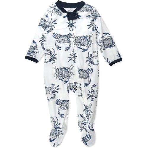 HonestBaby Baby Boys' Sleep & Play Footed One-piece Pajama Sleeper 100% Organic Cotton, Baby Boys
