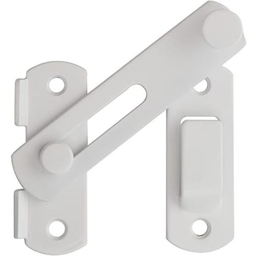 Alise 4 inch Flip Latch Gate Latches, Safety Door Lock for Barn Wood Fence Sliding French Doors,Heavy Duty SUS304 Stainless Steel Gate Hardware White Finish MS9500-W