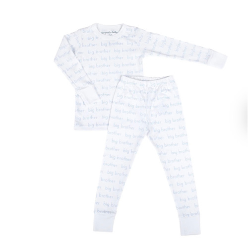 Magnolia Baby Boy Big Brother Print Long Pajamas
