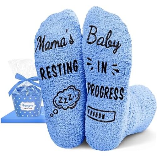 HAPPYPOP Pregnant Mom Gifts - Maternity Socks for Expectant Mothers, Thoughtful Choices for IVF Journeys