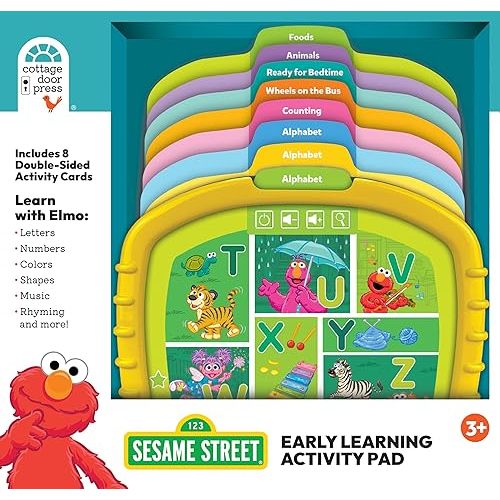 Sesame Street Early Learning Activity Tablet - Read, Play, Press & Learn Electronic Activity Pad Reader with Removable Cards for Toddlers, Preschoolers & Young Learners Toy – January 5, 2025