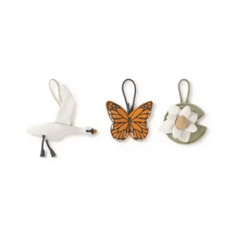 Brands We Love Set of 3 rattle toy hangers - Swan by Janie and Jack