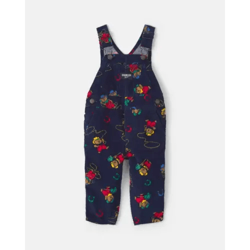 Baby Bear Corduroy Overalls - Navy Blue - OshKosh B'gosh | Carter's