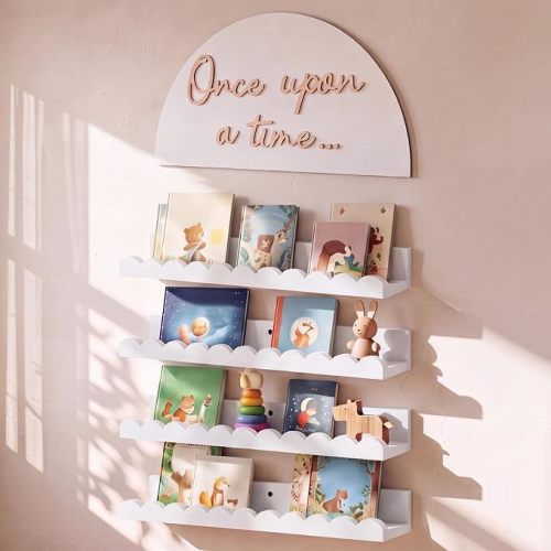 Novabright 4 Pcs Floating Nursery Shelf