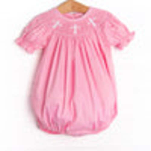 Easter Wishes Smocked Bubble, Pink – Stitchy Fish