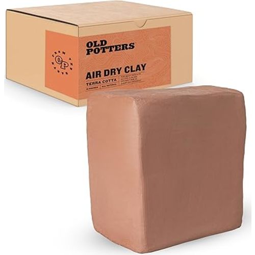 Old Potters Premium Air Dry Clay, Terra Cotta, 10 lbs