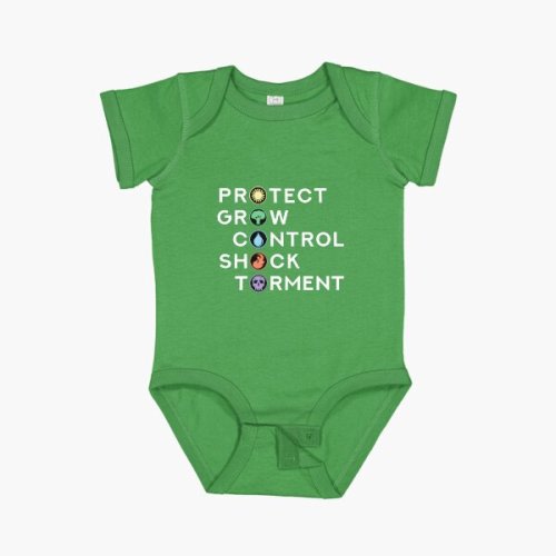 MTG Mana Attributes Baby One-Piece