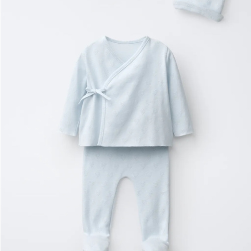 NEWBORN HEART SET WITH POUCH - Pastel blue | ZARA United States