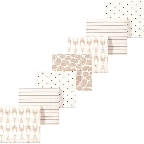 Luvable Friends Little Treasure Flannel Receiving Blankets 7pk