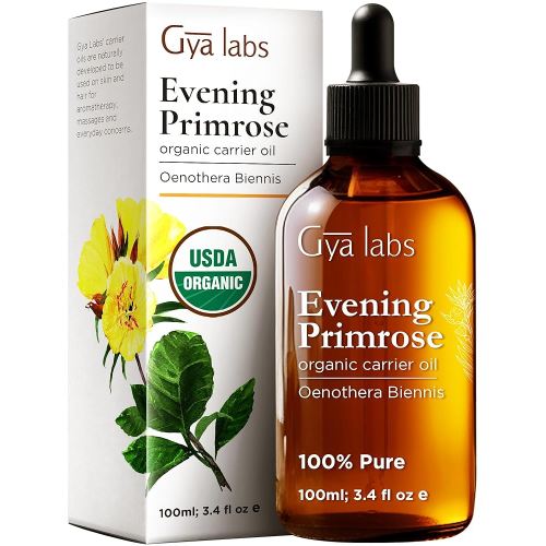 Gya Labs Evening Primrose Oil - 3.4 Fl Oz - Provides Deep Hydration for Skin - Evening Primrose Oil for Women Enhances Scalp Health for Thicker Hair - 100% Authentic and Easy Absorption