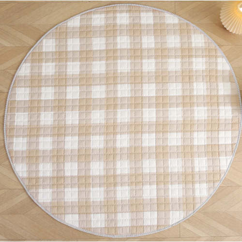 Gingham Latte Baby Playmat Online Australia – Nappy Bag Store