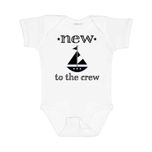 Inktastic New to the Crew Newborn Boys or Girls Baby Bodysuit