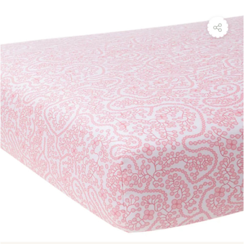 Shelby Pink Crib Sheet, Pink
