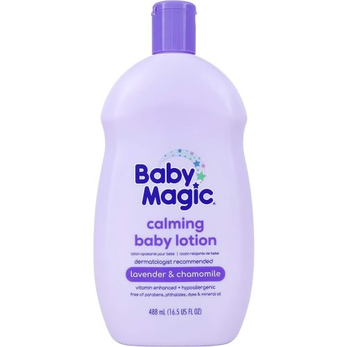 Baby Magic Calming Body Lotion, Lullaby Scent, Lavender & Chamomile, Lavender, 16.5 Fl.Oz
