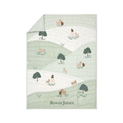 Bowie Billy Goat Baby/Toddler Quilt ,36x50, Multi