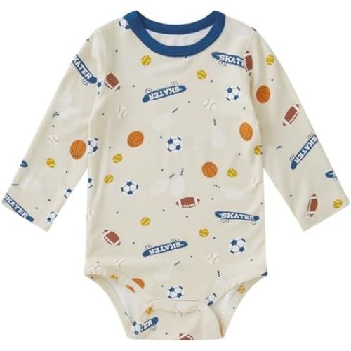 pureborn Baby Boys Girls Bodysuit Super Soft Cotton Romper 0-24 Months