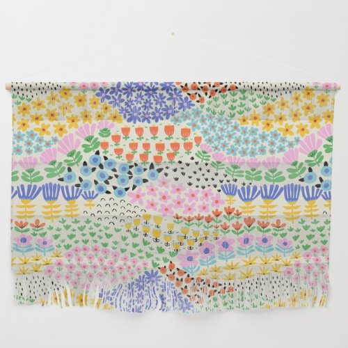 Flower Field Collage Wall Hanging – Society6