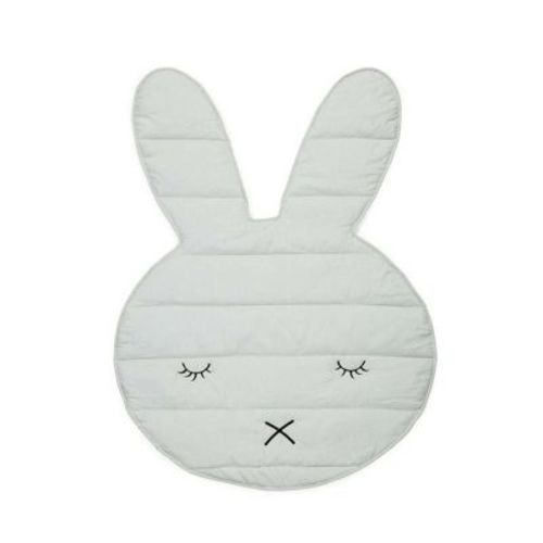 Lincove Bunny Baby Play Mat – 100% Cotton, OEKO-TEX Certified, Fully Padded, Bunny-Shaped, Tummy Time & Playroom – Newborn to Toddler, 35"x48"