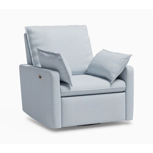 Paxton Pillow Power Recliner Cozy Chenille Chambray