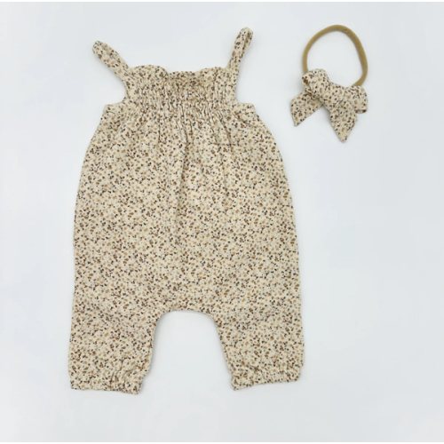 Elsie Dotted Jumper – Olive and Cradle
