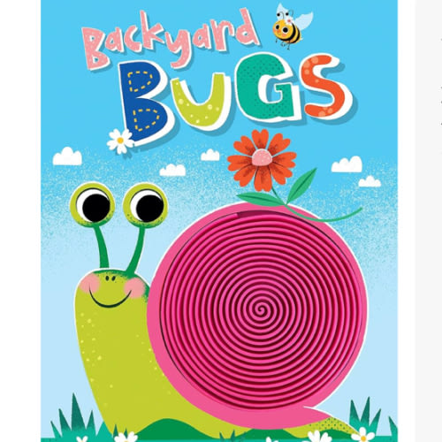 Backyard Bugs - Touch and Feel Board Book - Sensory Board Book (Touch & Feel Sensory Board Books for Baby & Toddler Time)