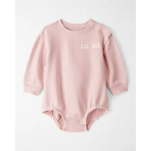 Baby Girl Organic Cotton Lil Sis Bubble - Little Planet | Carter's