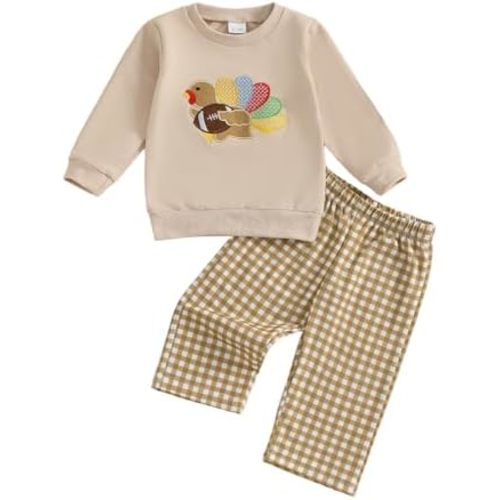 Thanksgiving Turkey Two Piece Smocked Set