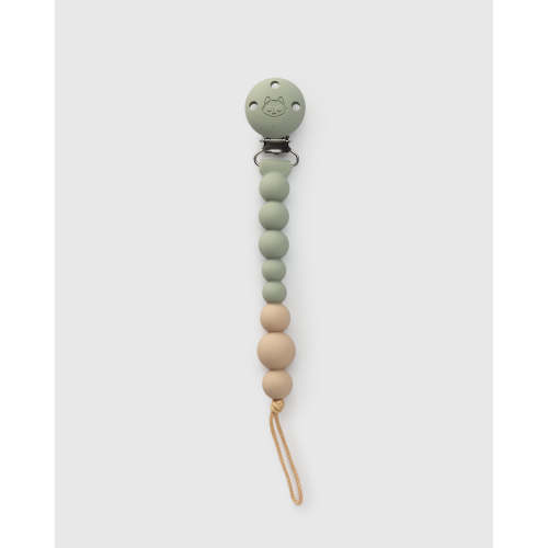 OneC™ Silicone Pacifier Clip - Sage Green