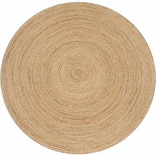 Area Rugs Rug Carpet Area Runner Mat Natural Jute 4' Round Braided Livingroom Bedroom Kitchen RagRug