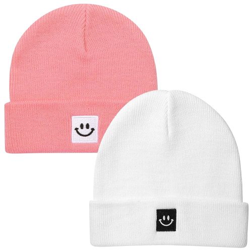 2Pack Baby Beanie Knit Toddler Hat for Girls Boys 0-8 Years