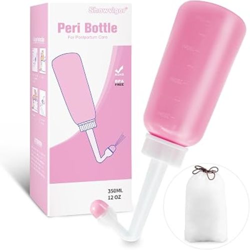 Peri Bottle 350ml/12oz, Perineal Cleansing Bottle for Postpartum Care, Pink